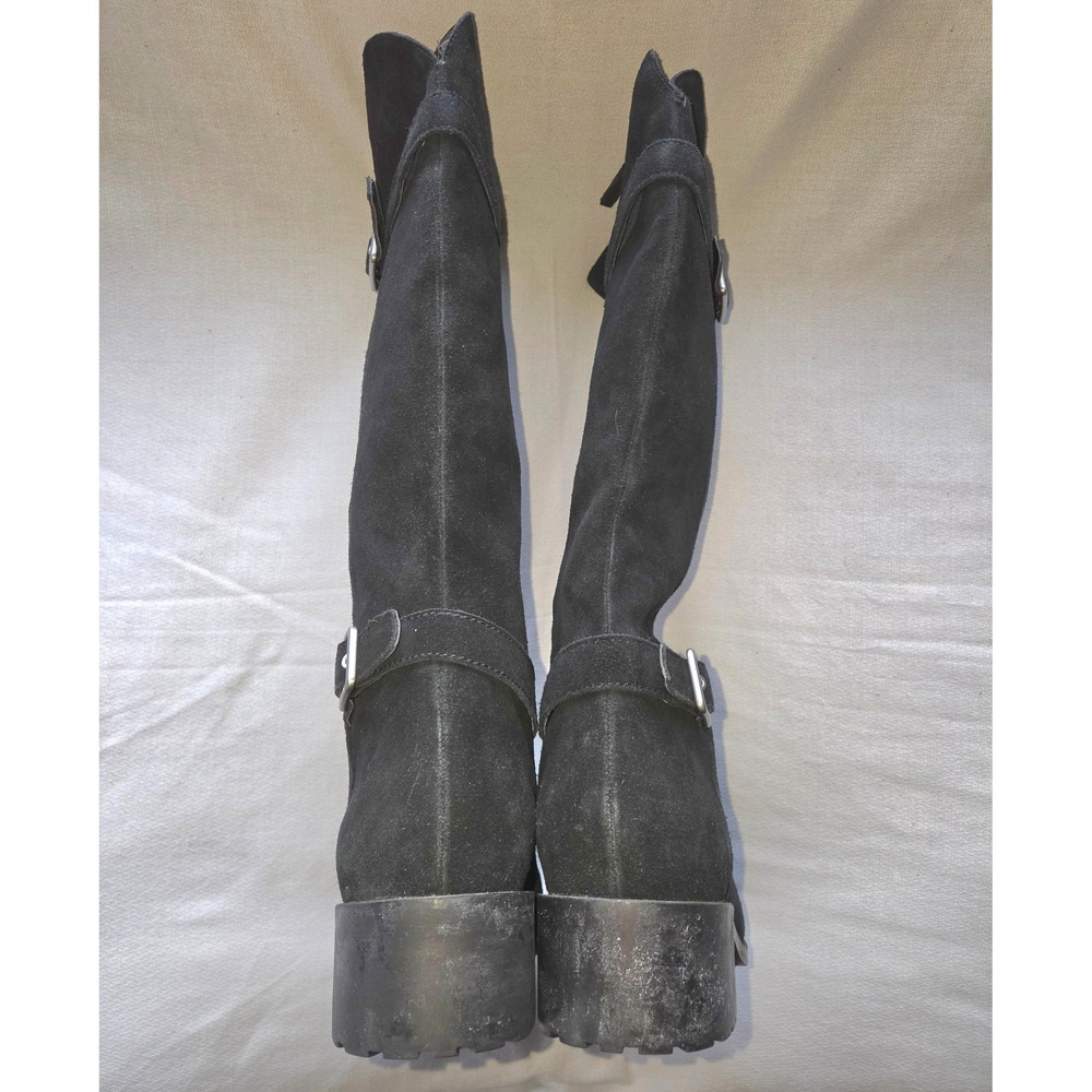 Cole Haan Indiana Womens Black Suede Waterproof Tall Riding Boots D42391 10.5 B - Picture 3 of 9